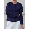 imagePRETTYGARDEN Women Blazers Business Casual Outfits 2026 Fall Fashion Long Sleeve Professional Office Work Suit Jacket ClothesNavy