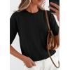 imagePRETTYGARDEN Women Spring Short Sleeve Cardigan Sweaters Button Down Knit Shirt Blouse Dressy Casual Tops 2026 Summer OutfitsBlack