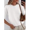 imagePRETTYGARDEN Women Spring Short Sleeve Cardigan Sweaters Button Down Knit Shirt Blouse Dressy Casual Tops 2026 Summer OutfitsWhite