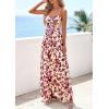 imagePRETTYGARDEN Women Summer Floral Maxi Dress 2026 Spirng Spaghetti Strap Mesh Boho Sundress Party Beach Vacation Long DressesFloral Brown Beige
