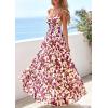 imagePRETTYGARDEN Women Summer Floral Maxi Dress 2026 Spirng Spaghetti Strap Mesh Boho Sundress Party Beach Vacation Long DressesFloral Brown Beige
