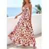 imagePRETTYGARDEN Women Summer Floral Maxi Dress 2026 Spirng Spaghetti Strap Mesh Boho Sundress Party Beach Vacation Long DressesFloral Brown Beige