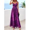 imagePRETTYGARDEN Women Summer Floral Maxi Dress 2026 Spirng Spaghetti Strap Mesh Boho Sundress Party Beach Vacation Long DressesFloral Purple