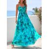 imagePRETTYGARDEN Women Summer Floral Maxi Dress 2026 Spirng Spaghetti Strap Mesh Boho Sundress Party Beach Vacation Long DressesGreen Floral