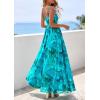 imagePRETTYGARDEN Women Summer Floral Maxi Dress 2026 Spirng Spaghetti Strap Mesh Boho Sundress Party Beach Vacation Long DressesGreen Floral