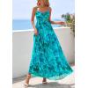 imagePRETTYGARDEN Women Summer Floral Maxi Dress 2026 Spirng Spaghetti Strap Mesh Boho Sundress Party Beach Vacation Long DressesGreen Floral