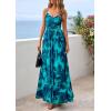 imagePRETTYGARDEN Women Summer Floral Maxi Dress 2026 Spirng Spaghetti Strap Mesh Boho Sundress Party Beach Vacation Long DressesLake Blue Floral