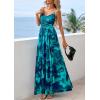 imagePRETTYGARDEN Women Summer Floral Maxi Dress 2026 Spirng Spaghetti Strap Mesh Boho Sundress Party Beach Vacation Long DressesLake Blue Floral