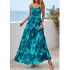 imagePRETTYGARDEN Women Summer Floral Maxi Dress 2026 Spirng Spaghetti Strap Mesh Boho Sundress Party Beach Vacation Long DressesLake Blue Floral