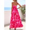 imagePRETTYGARDEN Women Summer Floral Maxi Dress 2026 Spirng Spaghetti Strap Mesh Boho Sundress Party Beach Vacation Long DressesPink Floral