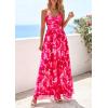 imagePRETTYGARDEN Women Summer Floral Maxi Dress 2026 Spirng Spaghetti Strap Mesh Boho Sundress Party Beach Vacation Long DressesPink Floral