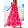 imagePRETTYGARDEN Women Summer Floral Maxi Dress 2026 Spirng Spaghetti Strap Mesh Boho Sundress Party Beach Vacation Long DressesPink Floral