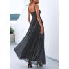 imagePRETTYGARDEN Women Summer Floral Maxi Dress 2026 Spirng Spaghetti Strap Mesh Boho Sundress Party Beach Vacation Long DressesPolka Dot Black White