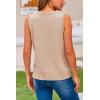 imagePRETTYGARDEN Womens 2024 Spring Vests Sleeveless Button Down Knitted Tank Tops Casual Y2K Sweater Top Blouse with Pockets