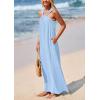 imagePRETTYGARDEN Womens 2026 Casual Long Summer Dresses Sleeveless Strappy Loose Flowy Beach Vacation Maxi Dress with PocketsBlue