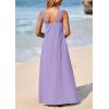 imagePRETTYGARDEN Womens 2026 Casual Long Summer Dresses Sleeveless Strappy Loose Flowy Beach Vacation Maxi Dress with PocketsPurple