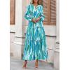 imagePRETTYGARDEN Womens 2026 Fall Fashion Clothing Boho Maxi Dresses Floral Long Sleeve Flowy Elegant Wedding Guest Holiday DressBlue