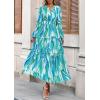 imagePRETTYGARDEN Womens 2026 Fall Fashion Clothing Boho Maxi Dresses Floral Long Sleeve Flowy Elegant Wedding Guest Holiday DressBlue
