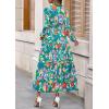 imagePRETTYGARDEN Womens 2026 Fall Fashion Clothing Boho Maxi Dresses Floral Long Sleeve Flowy Elegant Wedding Guest Holiday DressFloral Green Orange
