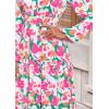 imagePRETTYGARDEN Womens 2026 Fall Fashion Clothing Boho Maxi Dresses Floral Long Sleeve Flowy Elegant Wedding Guest Holiday DressFloral Green Pink