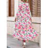 imagePRETTYGARDEN Womens 2026 Fall Fashion Clothing Boho Maxi Dresses Floral Long Sleeve Flowy Elegant Wedding Guest Holiday DressFloral Green Pink