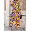 imagePRETTYGARDEN Womens 2026 Fall Fashion Clothing Boho Maxi Dresses Floral Long Sleeve Flowy Elegant Wedding Guest Holiday DressFloral Navy Yellow