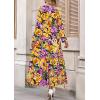 imagePRETTYGARDEN Womens 2026 Fall Fashion Clothing Boho Maxi Dresses Floral Long Sleeve Flowy Elegant Wedding Guest Holiday DressFloral Navy Yellow