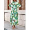 imagePRETTYGARDEN Womens 2026 Fall Fashion Clothing Boho Maxi Dresses Floral Long Sleeve Flowy Elegant Wedding Guest Holiday DressGreen