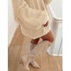 imagePRETTYGARDEN Womens 2026 Fall Oversized Pullover Sweaters Long Sleeve Mock Neck Chunky Knit Jumper Tops Winter ClothingApricot