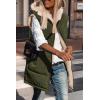imagePRETTYGARDEN Womens 2026 Fall Reversible Long Vests Sleeveless Fleece Jacket Zip Up Hoodie Pockets Warm Coat Winter ClothingArmy Green