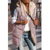imagePRETTYGARDEN Womens 2026 Fall Reversible Long Vests Sleeveless Fleece Jacket Zip Up Hoodie Pockets Warm Coat Winter ClothingBean Paste Pink
