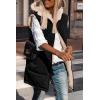 imagePRETTYGARDEN Womens 2026 Fall Reversible Long Vests Sleeveless Fleece Jacket Zip Up Hoodie Pockets Warm Coat Winter ClothingBlack