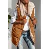 imagePRETTYGARDEN Womens 2026 Fall Reversible Long Vests Sleeveless Fleece Jacket Zip Up Hoodie Pockets Warm Coat Winter ClothingBrown