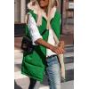 imagePRETTYGARDEN Womens 2026 Fall Reversible Long Vests Sleeveless Fleece Jacket Zip Up Hoodie Pockets Warm Coat Winter ClothingGreen