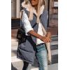 imagePRETTYGARDEN Womens 2026 Fall Reversible Long Vests Sleeveless Fleece Jacket Zip Up Hoodie Pockets Warm Coat Winter ClothingGrey Blue