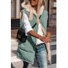 imagePRETTYGARDEN Womens 2026 Fall Reversible Long Vests Sleeveless Fleece Jacket Zip Up Hoodie Pockets Warm Coat Winter ClothingGrey Green