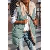 imagePRETTYGARDEN Womens 2026 Fall Reversible Long Vests Sleeveless Fleece Jacket Zip Up Hoodie Pockets Warm Coat Winter ClothingGrey Green