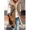 imagePRETTYGARDEN Womens 2026 Fall Reversible Long Vests Sleeveless Fleece Jacket Zip Up Hoodie Pockets Warm Coat Winter ClothingLight Army Green