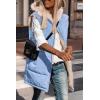 imagePRETTYGARDEN Womens 2026 Fall Reversible Long Vests Sleeveless Fleece Jacket Zip Up Hoodie Pockets Warm Coat Winter ClothingLight Blue