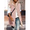 imagePRETTYGARDEN Womens 2026 Fall Reversible Long Vests Sleeveless Fleece Jacket Zip Up Hoodie Pockets Warm Coat Winter ClothingLight Pink