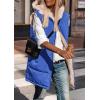imagePRETTYGARDEN Womens 2026 Fall Reversible Long Vests Sleeveless Fleece Jacket Zip Up Hoodie Pockets Warm Coat Winter ClothingRoyal Blue
