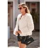 imagePRETTYGARDEN Womens 2026 Winter Coats Fleece Cropped Jacket Faux Fur Long Sleeve Pockets Shaggy Warm Outerwear Fall ClothesApricot
