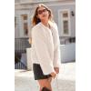 imagePRETTYGARDEN Womens 2026 Winter Coats Fleece Cropped Jacket Faux Fur Long Sleeve Pockets Shaggy Warm Outerwear Fall ClothesApricot