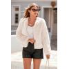 imagePRETTYGARDEN Womens 2026 Winter Coats Fleece Cropped Jacket Faux Fur Long Sleeve Pockets Shaggy Warm Outerwear Fall ClothesApricot