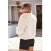 imagePRETTYGARDEN Womens 2026 Winter Coats Fleece Cropped Jacket Faux Fur Long Sleeve Pockets Shaggy Warm Outerwear Fall ClothesApricot