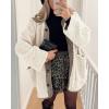 imagePRETTYGARDEN Womens 2026 Winter Coats Long Sleeve Button up Fuzzy Sherpa Fleece Jackets Outerwear Fall Fashion ClothesBeige