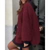 imagePRETTYGARDEN Womens 2026 Winter Coats Long Sleeve Button up Fuzzy Sherpa Fleece Jackets Outerwear Fall Fashion ClothesWine Red
