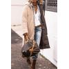 imagePRETTYGARDEN Womens 2026 Winter Fashion Clothes Oversized Shearling Fleece Long Coats JacketsDark Coffee