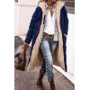 imagePRETTYGARDEN Womens 2026 Winter Fashion Clothes Oversized Shearling Fleece Long Coats JacketsNavy