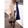 imagePRETTYGARDEN Womens 2026 Winter Fashion Clothes Oversized Shearling Fleece Long Coats JacketsNavy